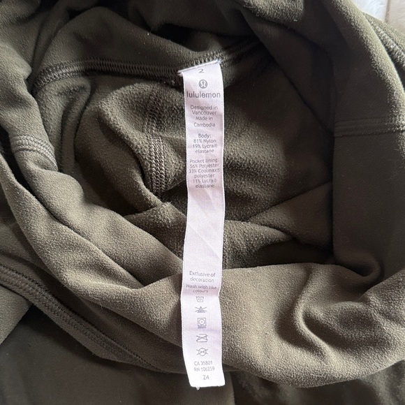 lululemon athletica Olive Green Leggings - Picture 3 of 3